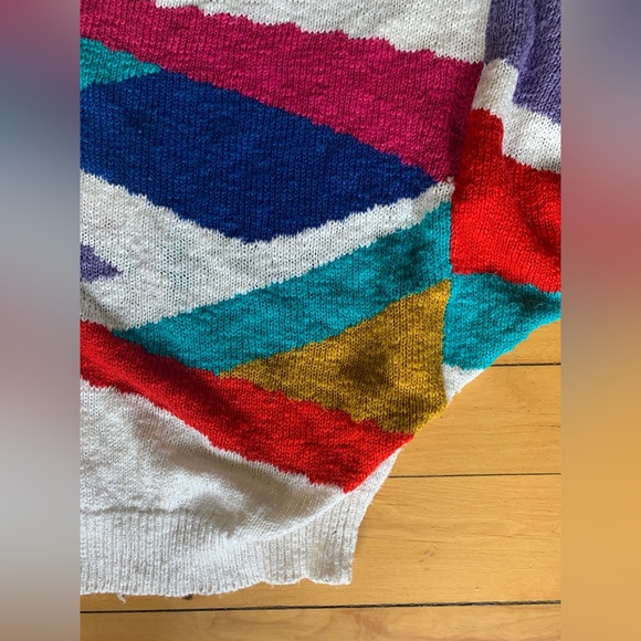 80s Batwing Multicolour Sweater - Picture 3 of 6